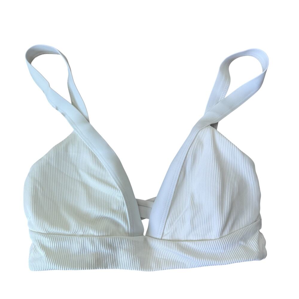 L*Space Vera Bikini Top XS Pratt Bikini Bottom Medium Set White